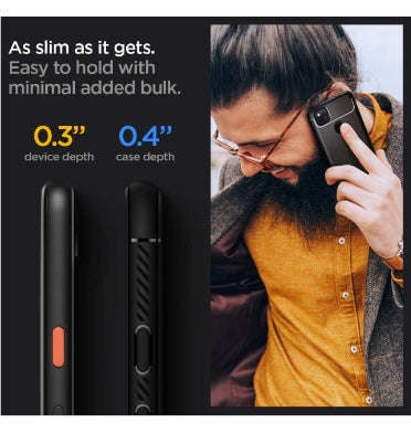 GOOGLE PIXEL 4A PREMIUM RUGGED ARMOR CASE BLACK | SPIGEN