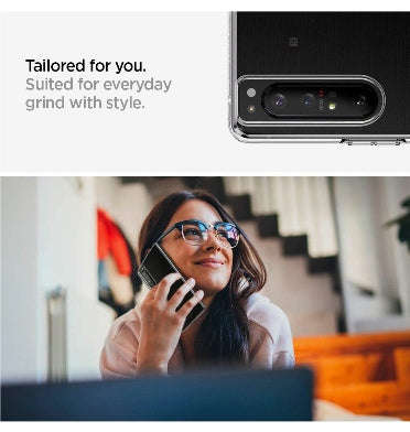 SONY XPERIA 1ii (2020) PREMIUM SLIM LIQUID CRYSTAL CASE CLEAR | SPIGEN