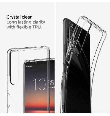 SONY XPERIA 1ii (2020) PREMIUM SLIM LIQUID CRYSTAL CASE CLEAR | SPIGEN