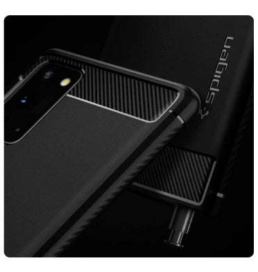SAMSUNG GALAXY NOTE 20 PREMIUM RUGGED CASE BLACK | SPIGEN