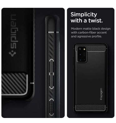 SAMSUNG GALAXY NOTE 20 PREMIUM RUGGED CASE BLACK | SPIGEN