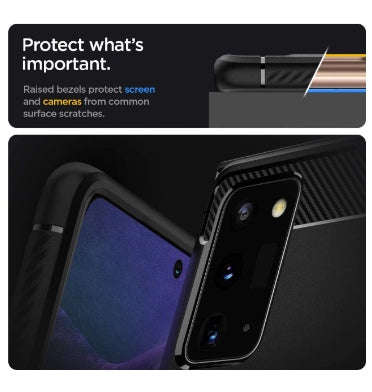 SAMSUNG GALAXY NOTE 20 PREMIUM RUGGED CASE BLACK | SPIGEN