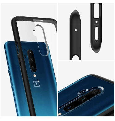 ONEPLUS 7T PRO PREMIUM HYBRID CASE CLEAR/BLACK | SPIGEN