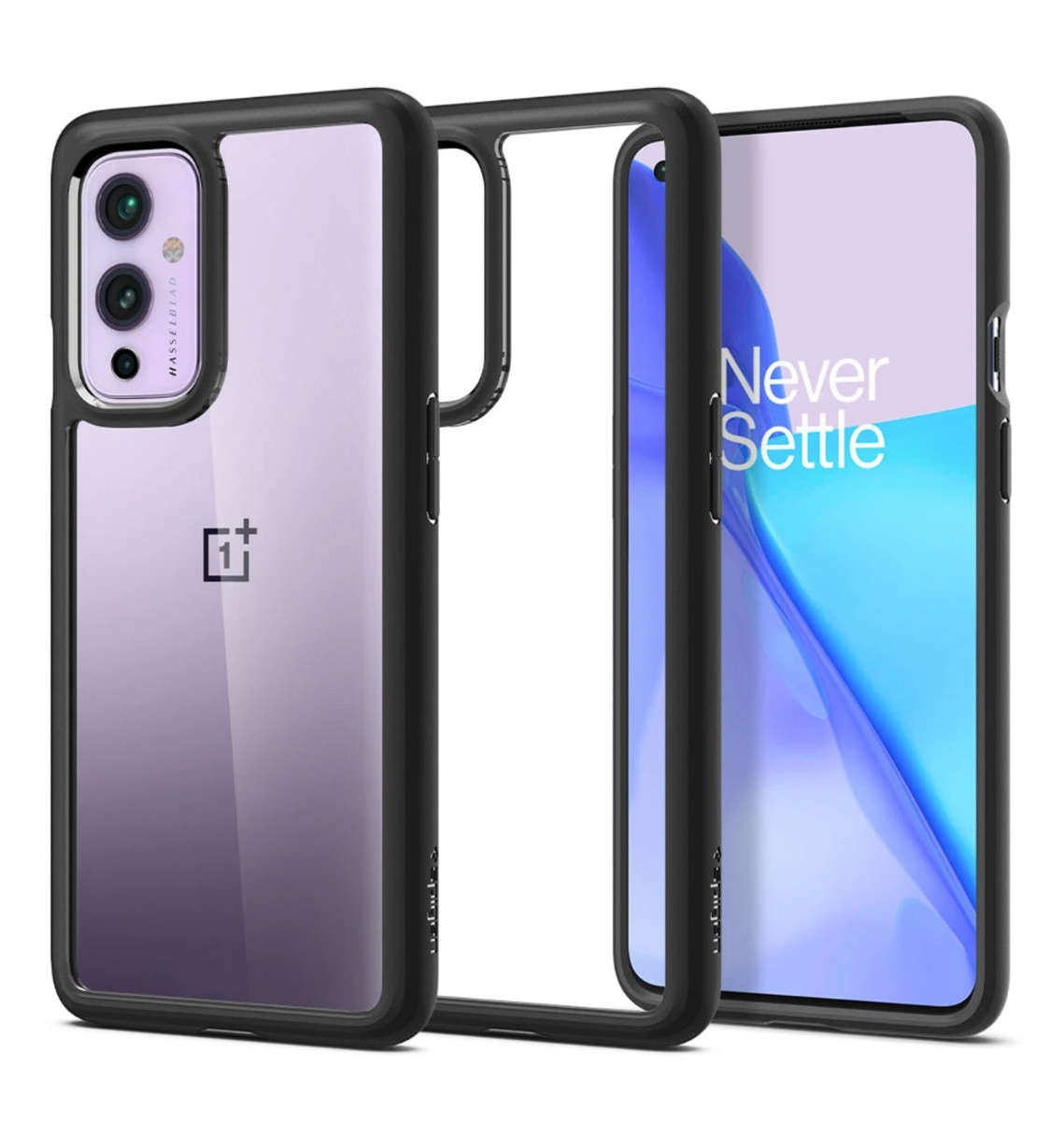 ONEPLUS 9 PREMIUM SLIM ULTRA HYBRID CASE CLEAR/BLACK | SPIGEN