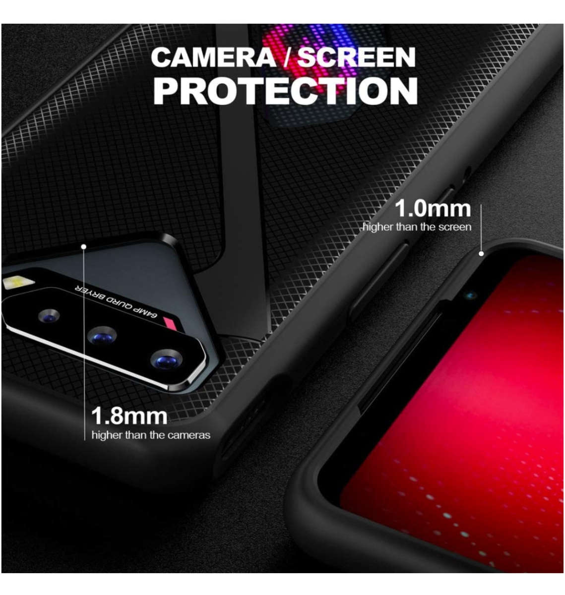 ASUS ROG PHONE 5 PREMIUM ULTRA SLIM TPU CASE BLACK