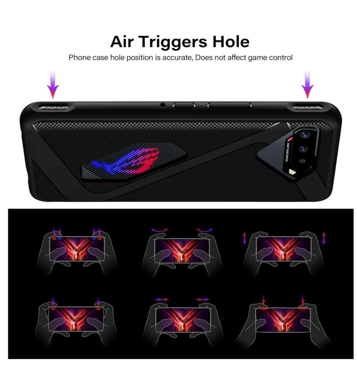 ASUS ROG PHONE 5 PREMIUM ULTRA SLIM TPU CASE BLACK