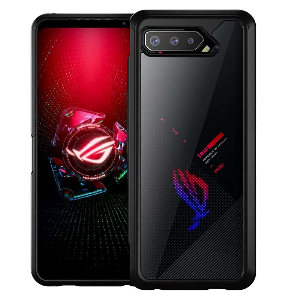 ASUS ROG PHONE 5 PREMIUM HYBRID BUMPER CASE BLACK/CLEAR