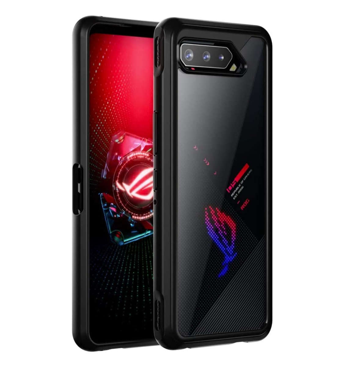 ASUS ROG PHONE 5 PREMIUM HYBRID BUMPER CASE BLACK/CLEAR