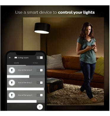 PHILIPS HUE LED BULB WHITE WORKS WITH AMAZON ECHO 2PK