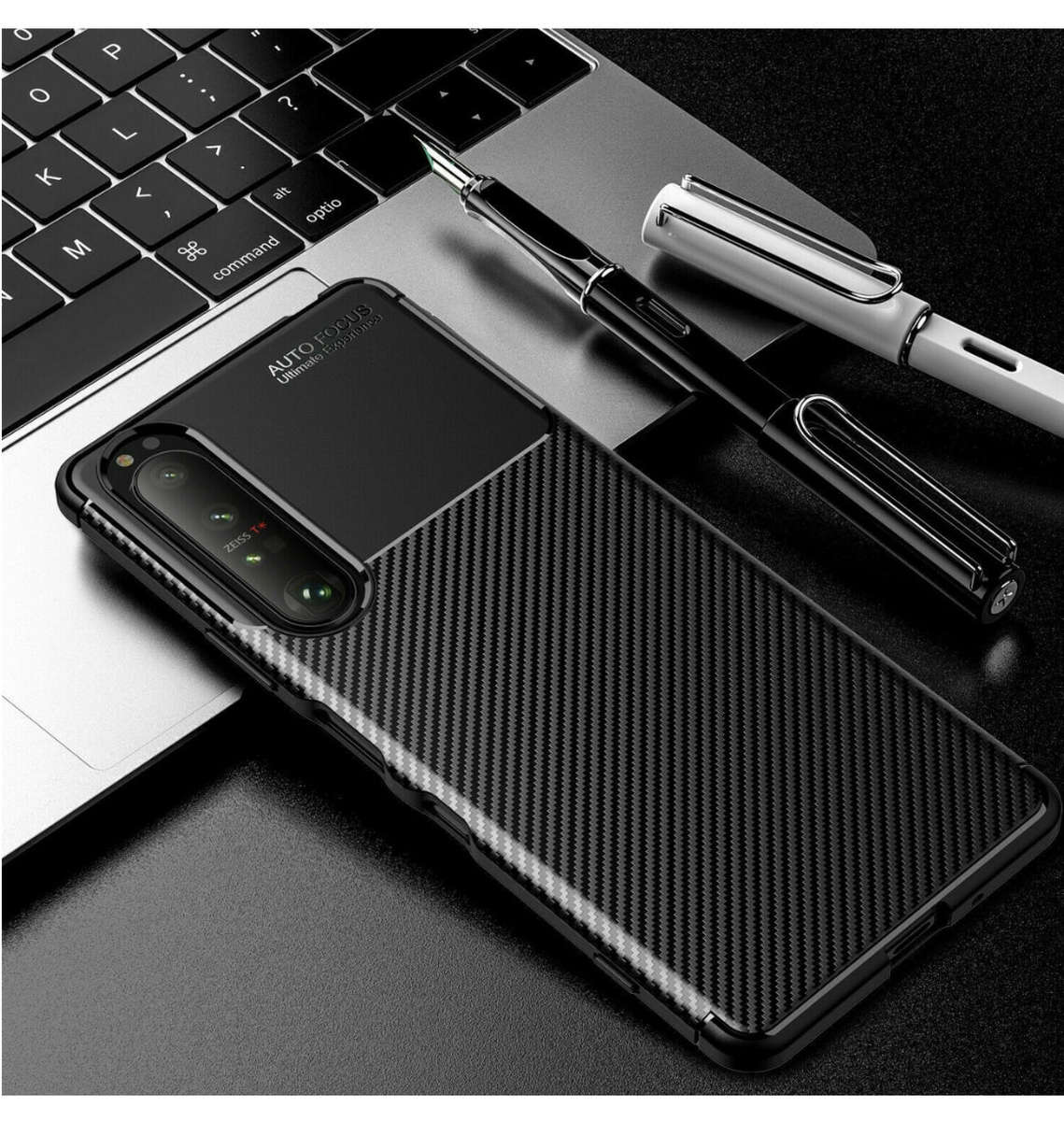 SONY XPERIA 10iii (2021) SLIM CARBON FIBRE CASE BLACK | PULEN