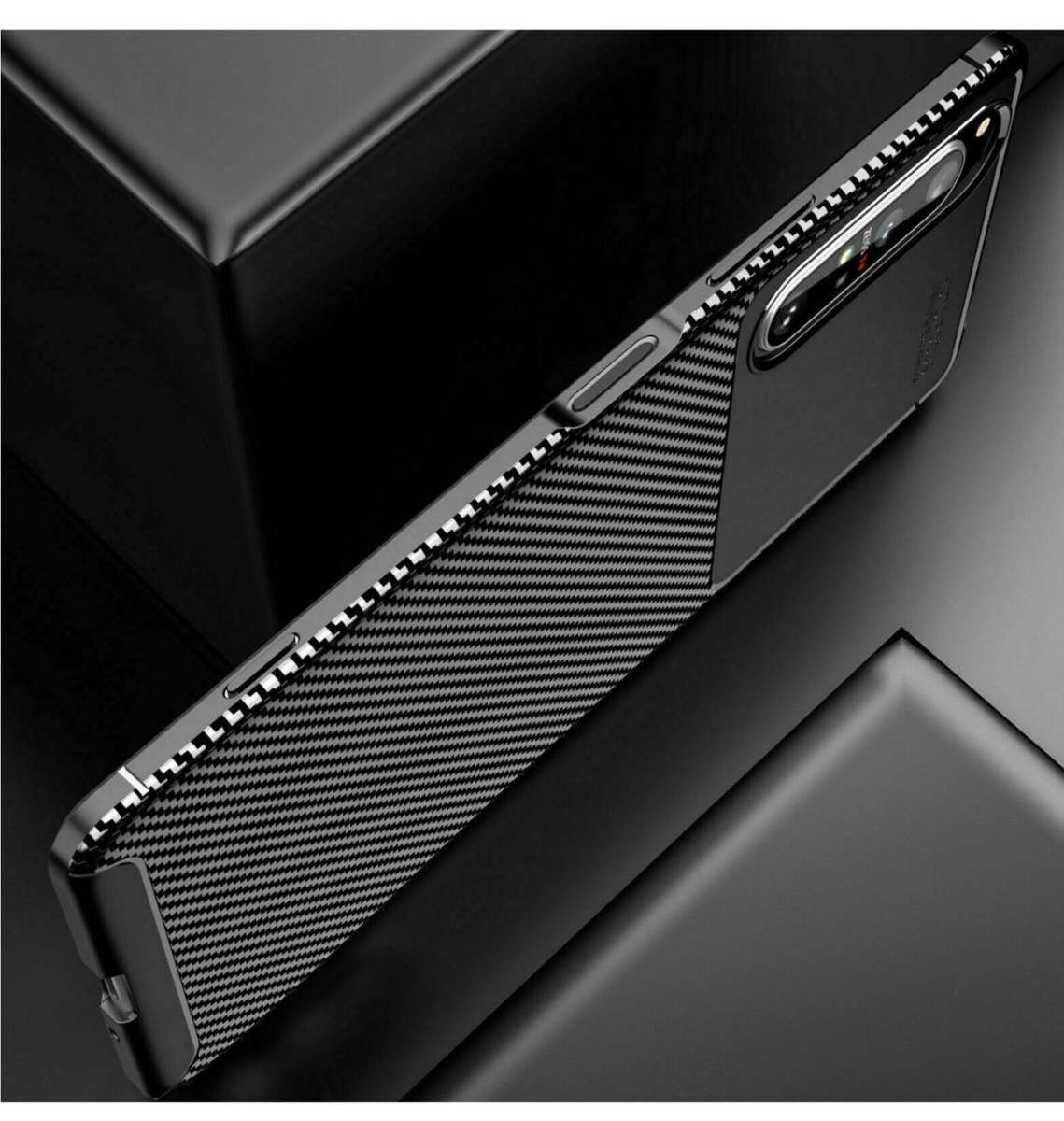 SONY XPERIA 10iii (2021) SLIM CARBON FIBRE CASE BLACK | PULEN