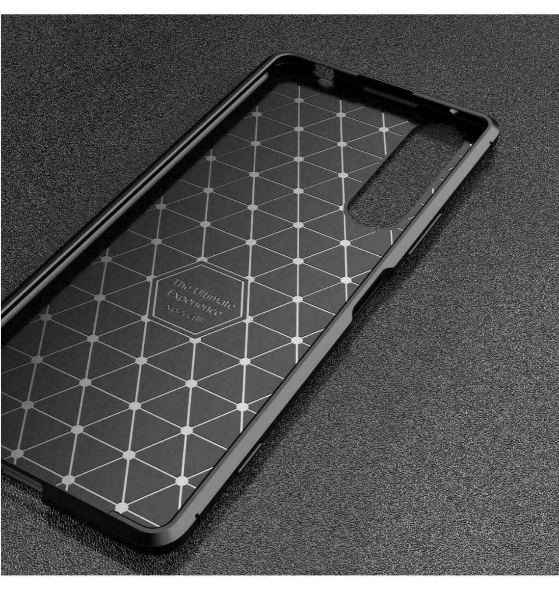 SONY XPERIA 10iii (2021) SLIM CARBON FIBRE CASE BLACK | PULEN