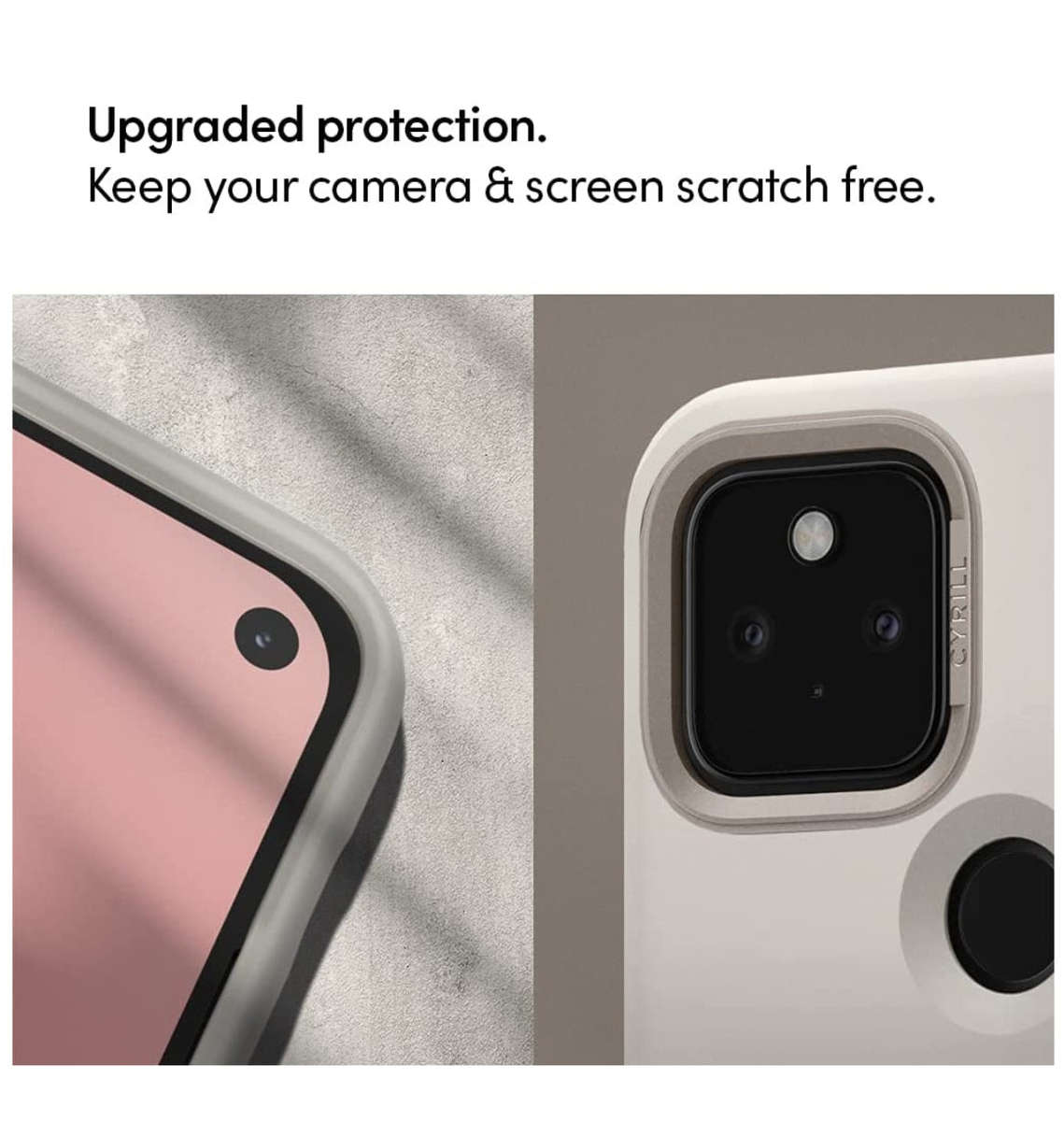 GOOGLE PIXEL 5A 5G PREMIUM SLIM COLOR BRICK CASE STONE | CYRILL