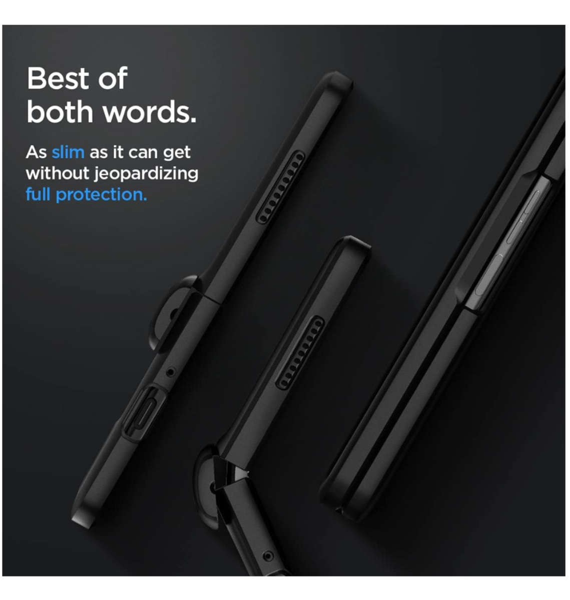 SAMSUNG GALAXY Z FOLD 3 5G PREMIUM SLIM ARMOR PRO CASE BLACK | SPIGEN