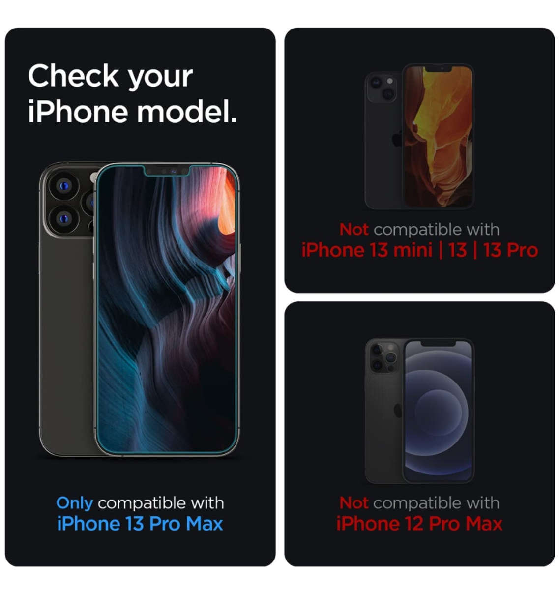 IPHONE 13 PRO MAX GLAS.TR EZ FIT PREMIUM TEMPERED GLASS SCREEN PROTECTOR 2PK | SPIGEN