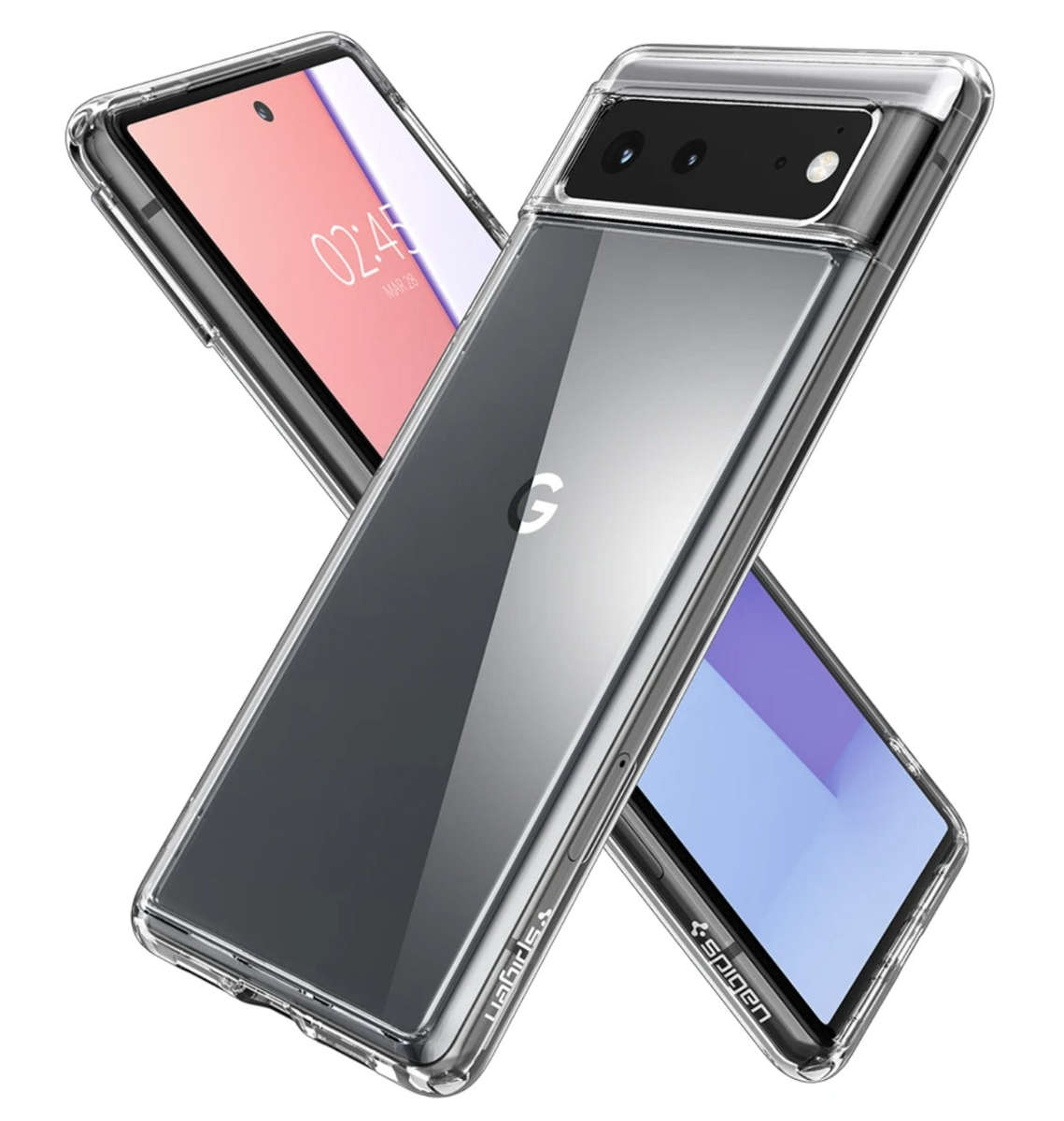 GOOGLE PIXEL 6 PREMIUM SLIM ULTRA HYBRID CASE CLEAR | SPIGEN