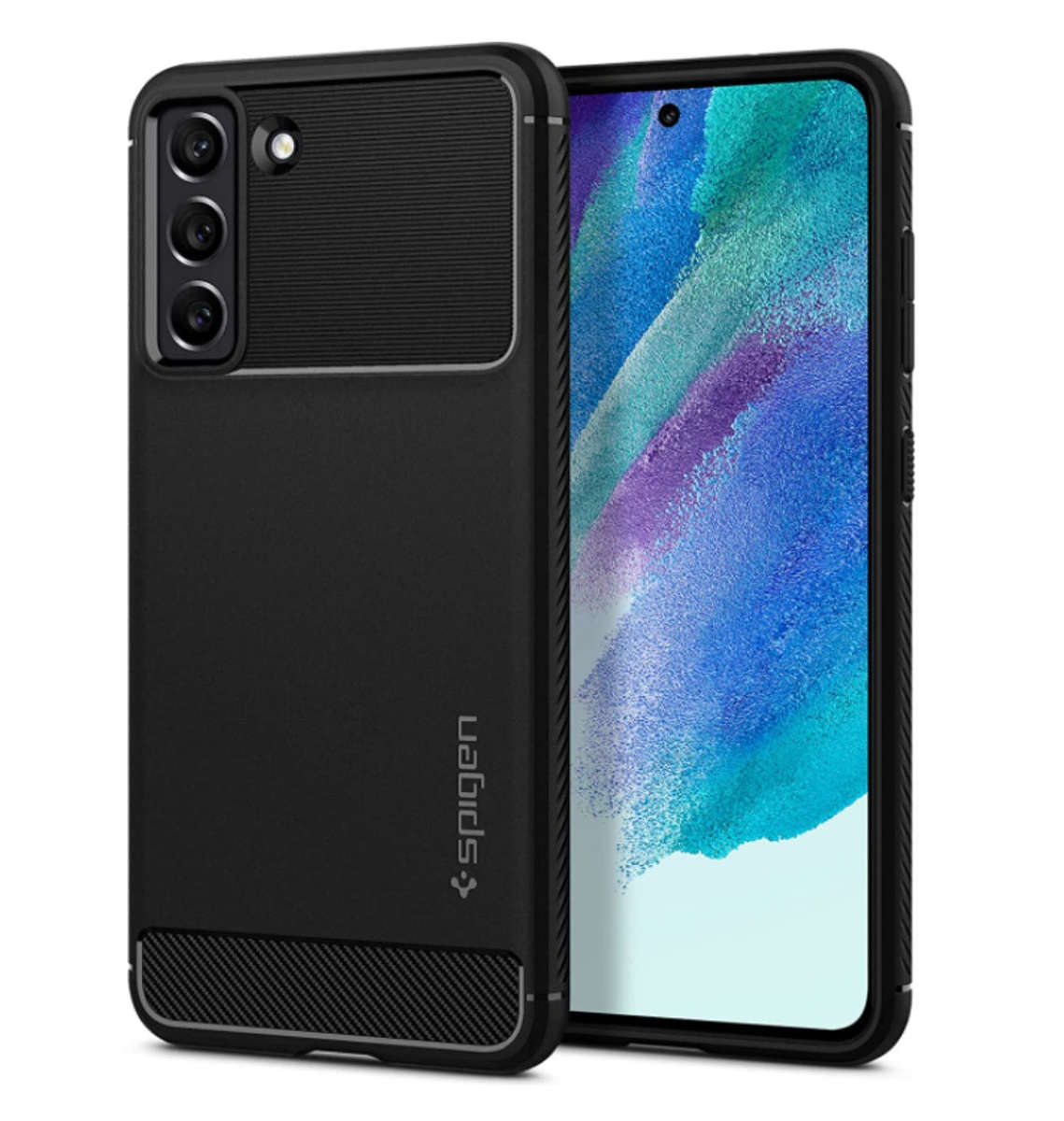 SAMSUNG GALAXY S21 FE PREMIUM RUGGED CASE BLACK | SPIGEN