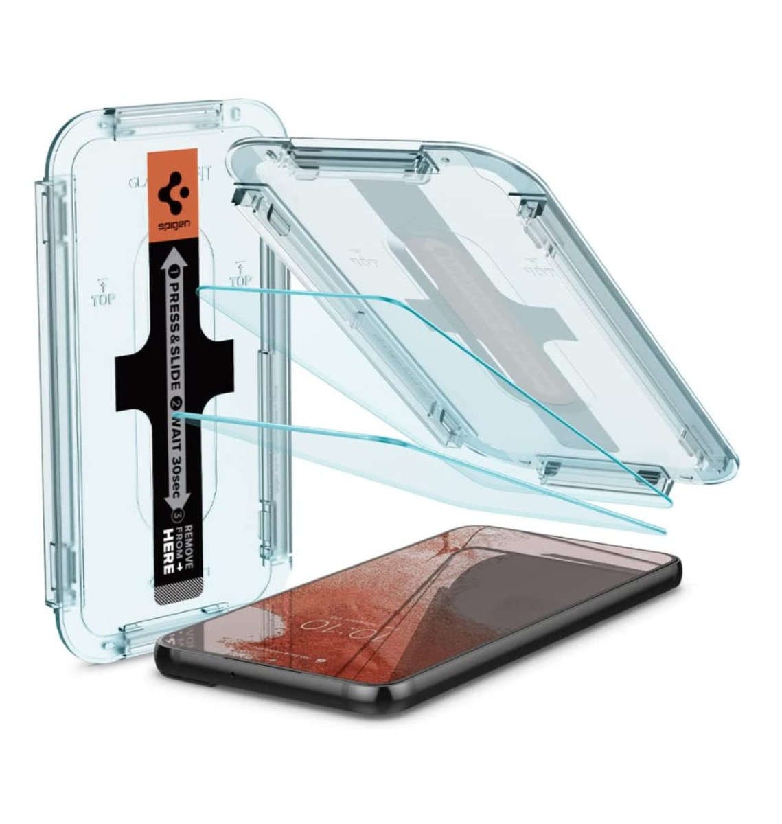 SAMSUNG GALAXY S22 GLAS.TR PREMIUM TEMPERED GLASS SCREEN PROTECTOR 2PK | SPIGEN