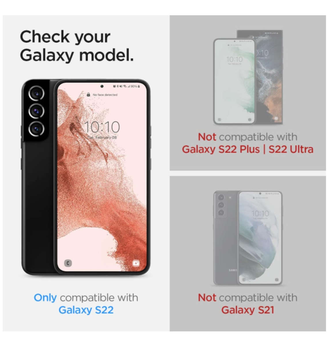 SAMSUNG GALAXY S22 GLAS.TR PREMIUM TEMPERED GLASS SCREEN PROTECTOR 2PK | SPIGEN