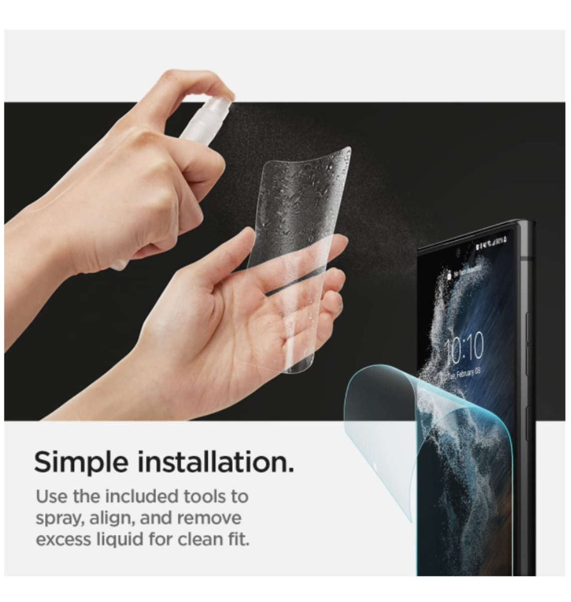 SAMSUNG GALAXY S22 ULTRA PREMIUM NEO-FLEX SCREEN PROTECTOR 2PK | SPIGEN