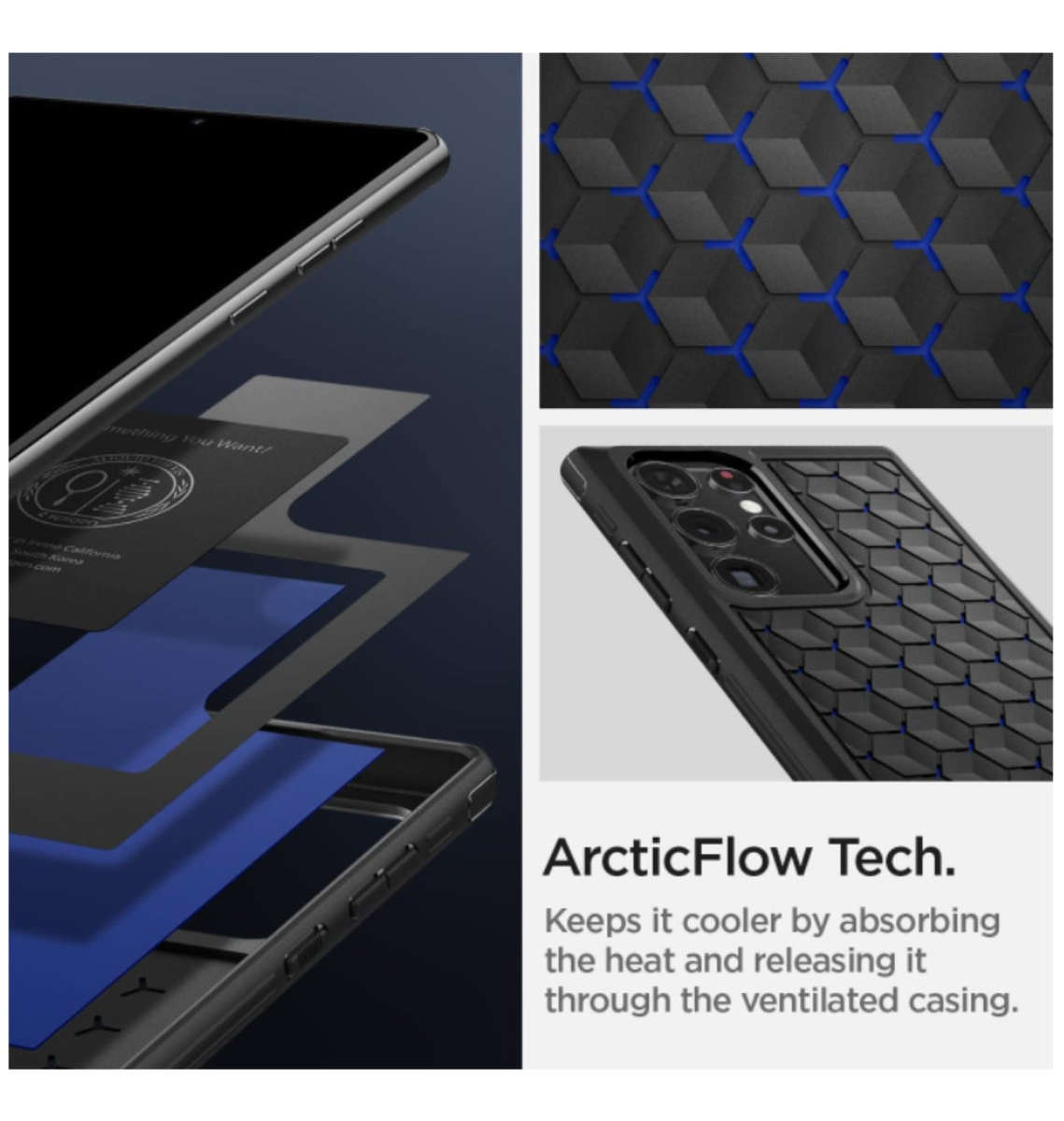 SAMSUNG GALAXY S22 ULTRA PREMIUM CRYO ARMOR CASE BLACK | SPIGEN