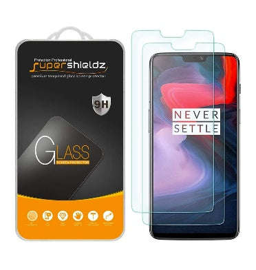 ONEPLUS 6 PREMIUM TEMPERED GLASS SCREEN PROTECTOR 9H 2PK | SUPERSHIELDZ