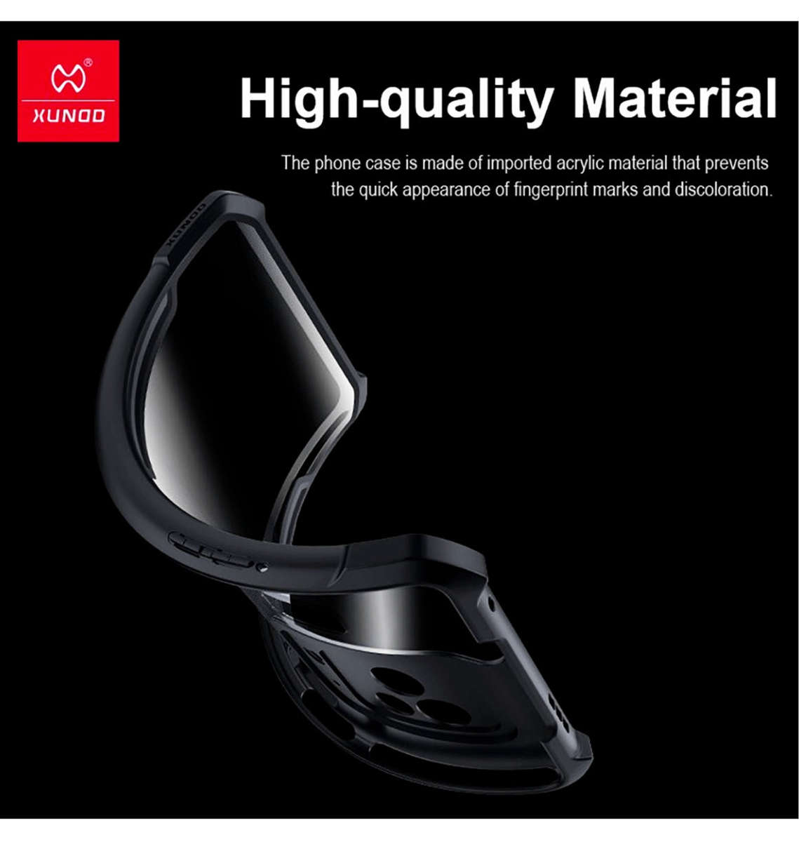 XIAOMI BLACK SHARK 5/5 PRO PROTECTIVE BUMPER CASE BLACK/CLEAR