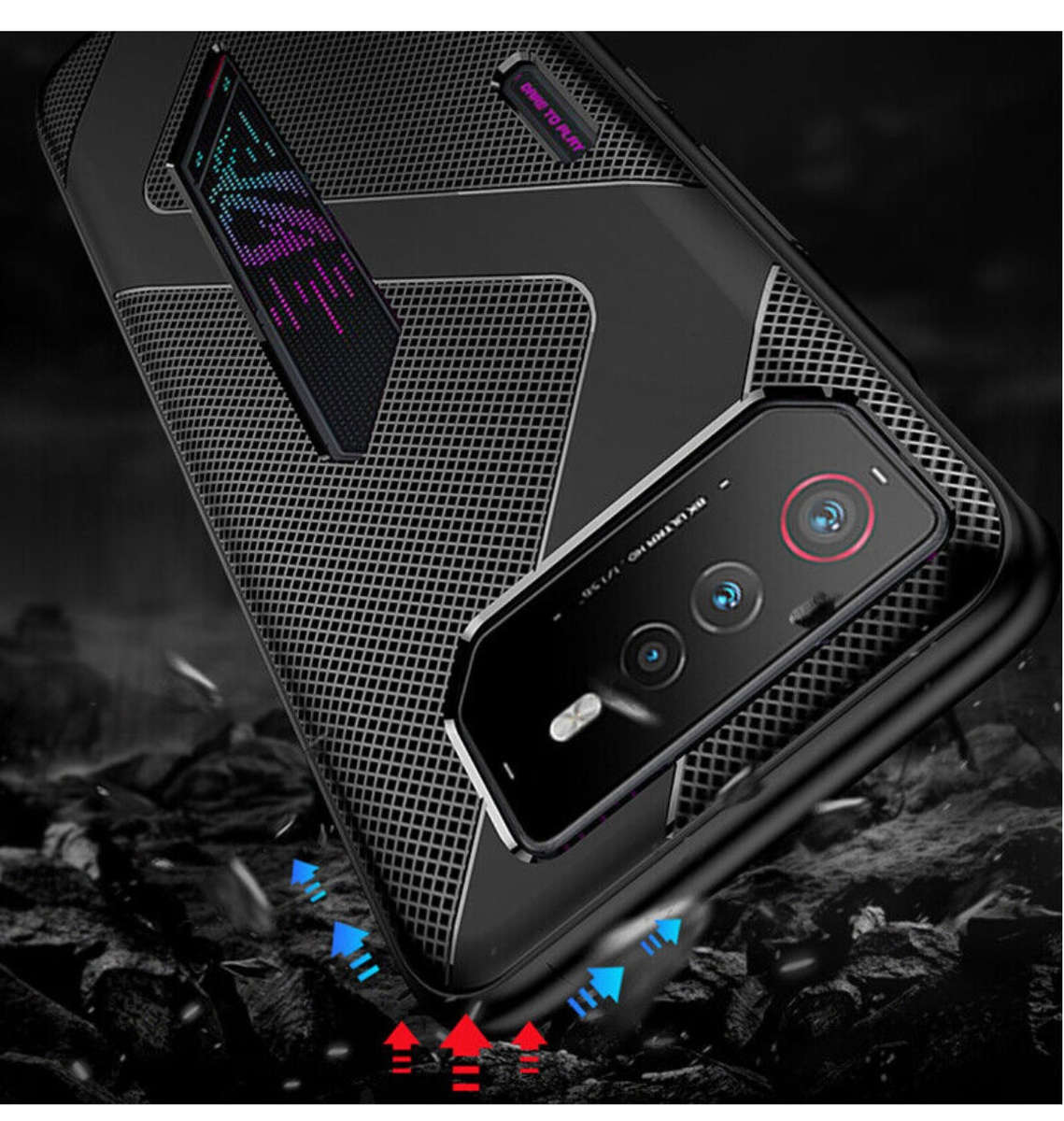 ASUS ROG PHONE 6 AIR CUSHION PROTECTIVE CASE BLACK