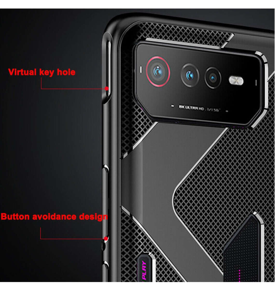 ASUS ROG PHONE 6 AIR CUSHION PROTECTIVE CASE BLACK