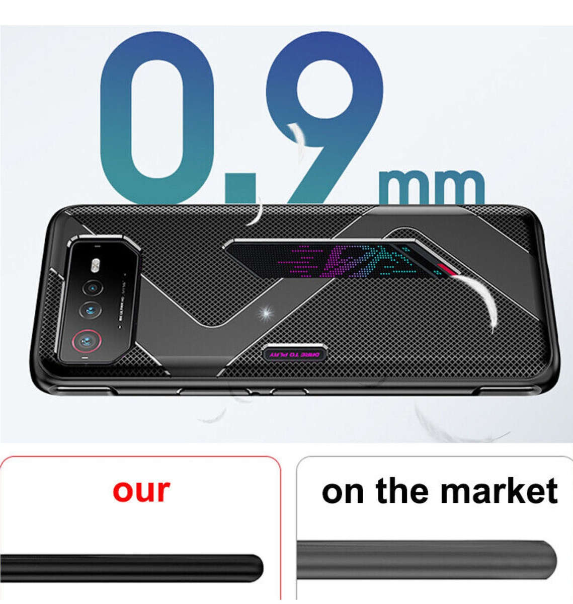 ASUS ROG PHONE 6 AIR CUSHION PROTECTIVE CASE BLACK