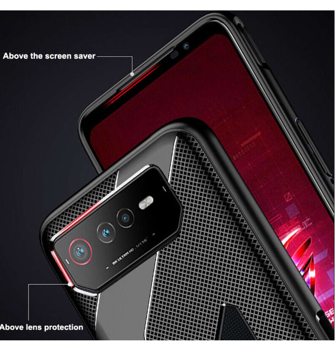 ASUS ROG PHONE 6 AIR CUSHION PROTECTIVE CASE BLACK