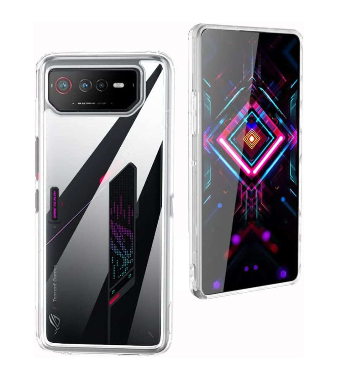 ASUS ROG PHONE 6 PREMIUM HYBRID BUMPER CASE CLEAR