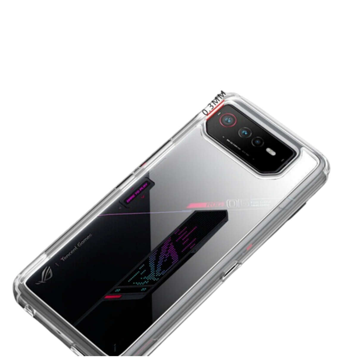 ASUS ROG PHONE 6 PREMIUM HYBRID BUMPER CASE CLEAR
