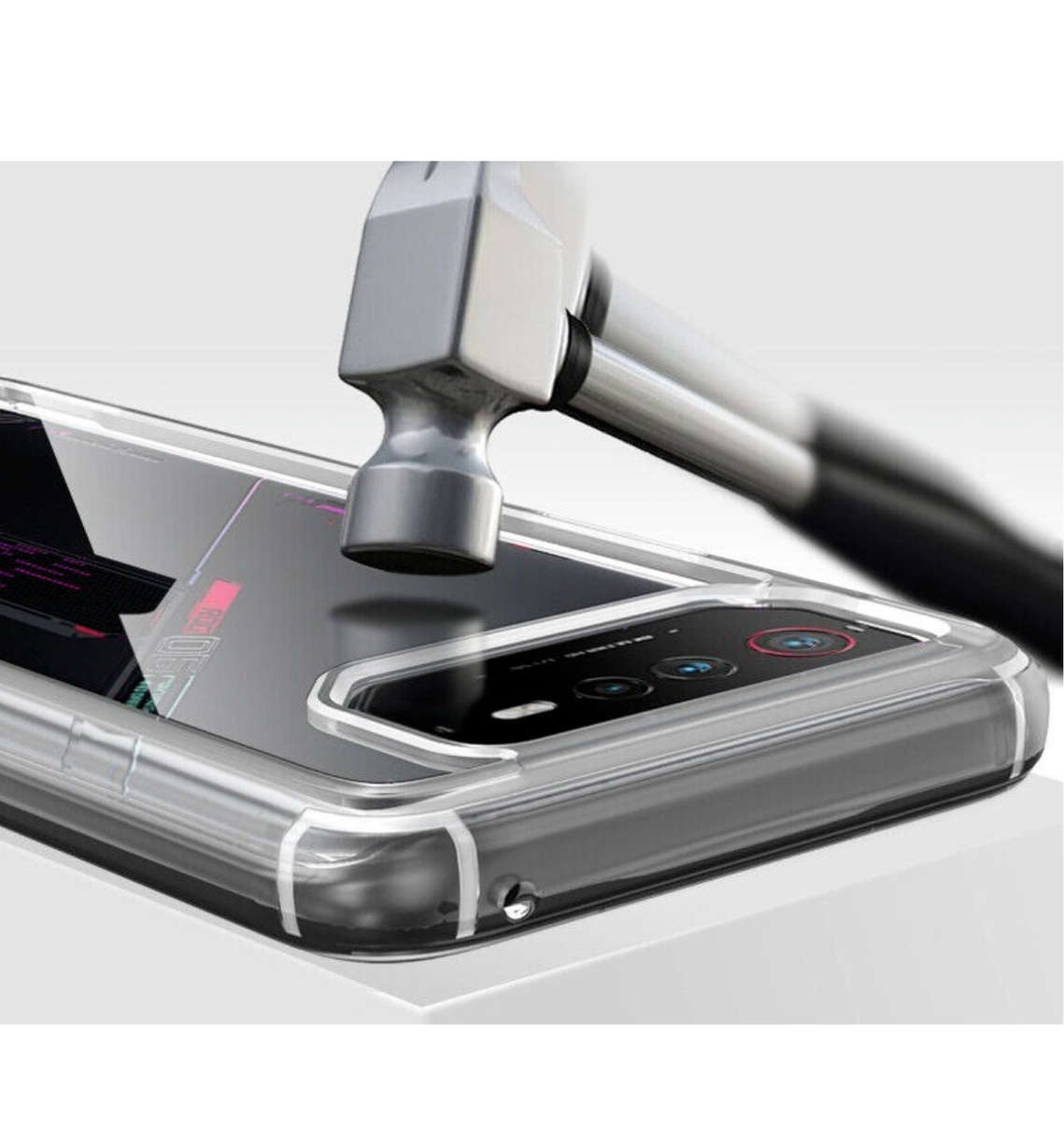 ASUS ROG PHONE 6 PREMIUM HYBRID BUMPER CASE CLEAR