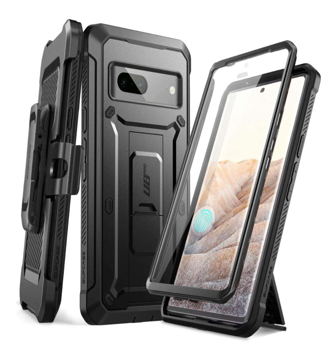 GOOGLE PIXEL 7 FULL BODY RUGGED PROTECTIVE CASE BLACK | SUPCASE