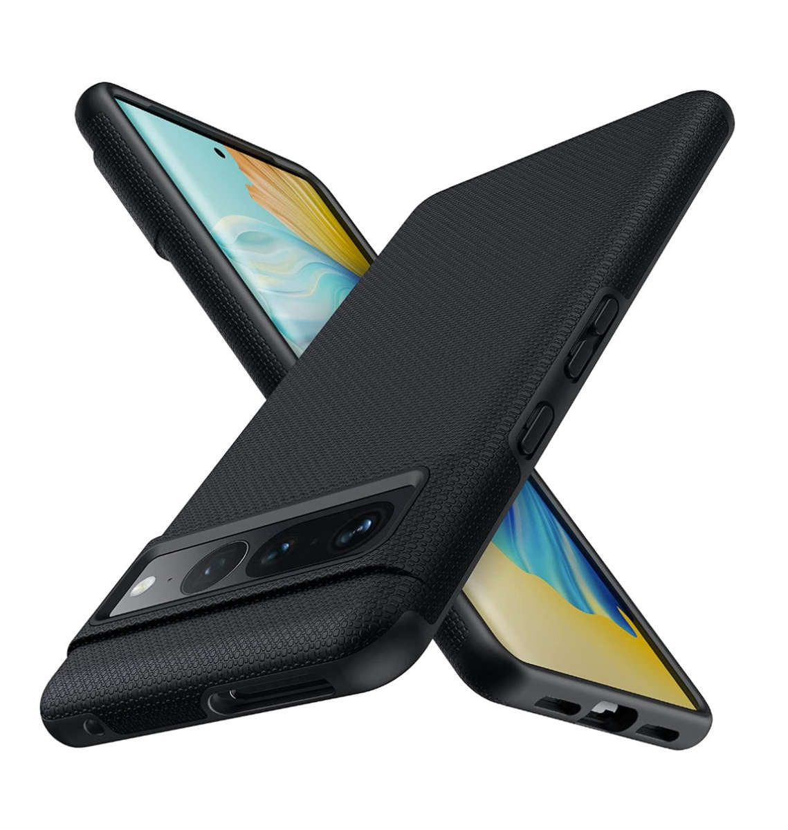 GOOGLE PIXEL 7 PRO GUARDIAN SERIES DUAL LAYER PROTECTIVE CASE BLACK | MEIFIGNO