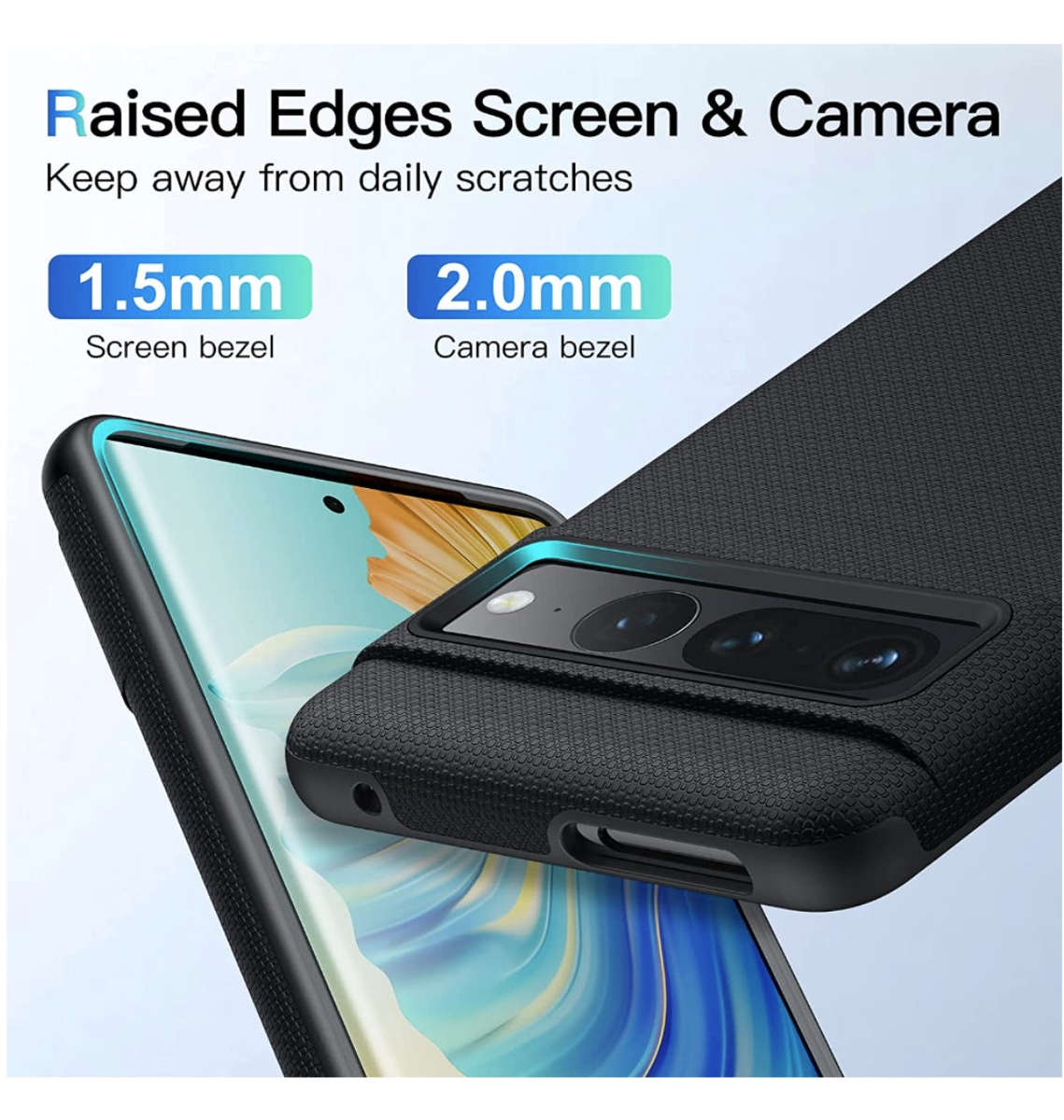 GOOGLE PIXEL 7 PRO GUARDIAN SERIES DUAL LAYER PROTECTIVE CASE BLACK | MEIFIGNO