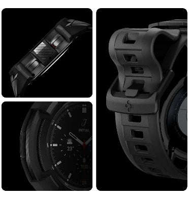 SAMSUNG GALAXY WATCH 4 CLASSIC PREMIUM RUGGED ARMOR PRO CASE 42MM BLACK | SPIGEN
