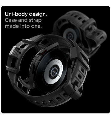 SAMSUNG GALAXY WATCH 4 CLASSIC PREMIUM RUGGED ARMOR PRO CASE 42MM BLACK | SPIGEN