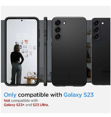 SAMSUNG GALAXY S23 PREMIUM SLIM THIN FIT CASE BLACK | SPIGEN