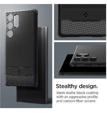 SAMSUNG GALAXY S23 ULTRA PREMIUM RUGGED CASE BLACK | SPIGEN