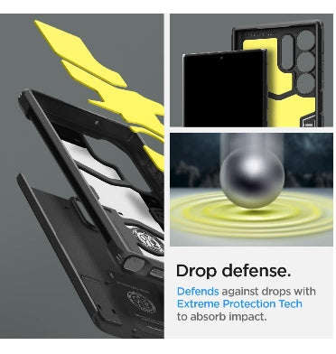 SAMSUNG GALAXY S23 ULTRA PREMIUM TOUGH ARMOR CASE BLACK | SPIGEN
