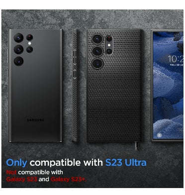 SAMSUNG GALAXY S23 ULTRA PREMIUM SLIM LIQUID AIR CASE BLACK | SPIGEN