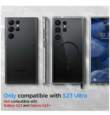 SAMSUNG GALAXY S23 ULTRA PREMIUM ULTRA HYBRID MAGSAFE CASE CLEAR | SPIGEN