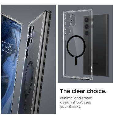 SAMSUNG GALAXY S23 ULTRA PREMIUM ULTRA HYBRID MAGSAFE CASE CLEAR | SPIGEN