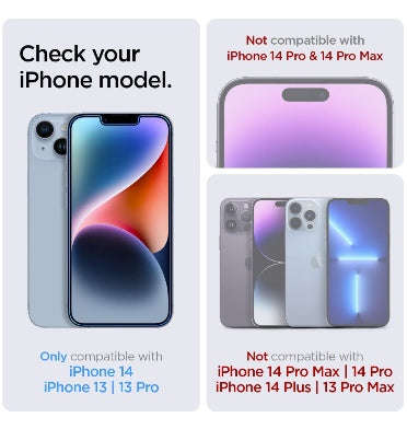 IPHONE 14 GLAS.TR EZ FIT PREMIUM TEMPERED GLASS SCREEN PROTECTOR 2PK | SPIGEN