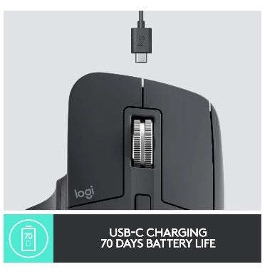 LOGITECH MX MASTER 3 WIRELESS MOUSE GRAPHITE