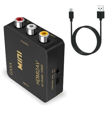 HDMI TO 3RCA 1080P VIDEO AUDIO CONVERTER ADAPTER | GANA
