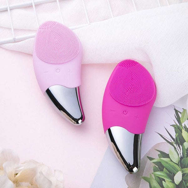 Electric, Waterproof Silicone Face Cleaning Brush