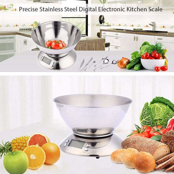5kg\1g Digital Kitchen Scale With A Bowl